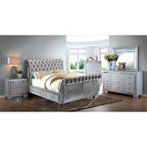 Noella Bed Model Cm7128Gy-E.King Bed, Gray By Furniture Of America